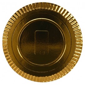 #GLT-3850 Farfurii din carton, aurii, lux, D260 mm
