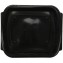 #CTR-PLS-1400-240X205-1C Caserola din polipropilena, ovala, neagra, 1 comp., 240 x 205 mm