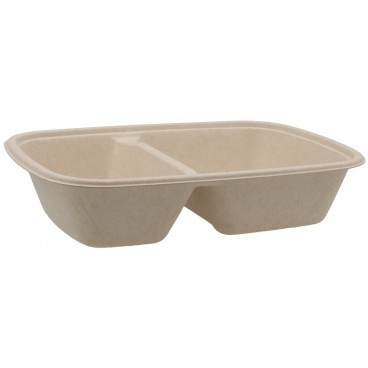#CTR-BIO-1400-225160 Caserole biodegradabile din trestie de zahar, natur, 225160-50-2C
