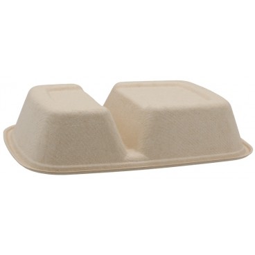 #CTR-BIO-1400-225160 Caserole biodegradabile din trestie de zahar, natur, 225160-50-2C
