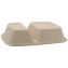 #CTR-BIO-1400-225160 Caserole biodegradabile din trestie de zahar, natur, 225160-50-2C