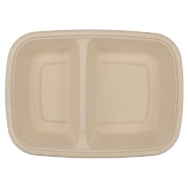 #CTR-BIO-1400-225160 Caserole biodegradabile din trestie de zahar, natur, 225160-50-2C
