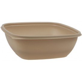 #CTR-PLS-1400-L165 Caserole din PP, bej, patrate, 165 x 165 x 50 mm, 750 cc