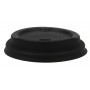 #COF-0200CRT-Z01-CPS Capace din CPLA, negre cu orificiu pentru bauturi calde, Ø 80 mm