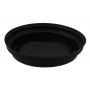 #COF-0200CRT-Z01-CPS Capace din CPLA, negre cu orificiu pentru bauturi calde, Ø 80 mm