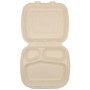 #CTR-BIO-1400 Caserole BIO, natur, 235 x 205 mm, 3 compartiment