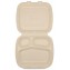 #CTR-BIO-1400 Caserole BIO, natur, 235 x 205 mm, 3 compartiment