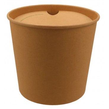 1300-03CSB Boluri din carton tip bucket, chicken, Ø 189 mm, 2550cc + capace din carton
