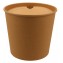 1300-03CSB Boluri din carton tip bucket, chicken, Ø 189 mm, 2550cc + capace din carton