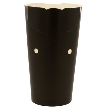 #CTR-CRT-1410 Cutii din carton cu 2 clapete, negre, 600cc