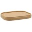 1400 Capace carton, kraft natur, dreptunghiulare, 173 x 123 mm