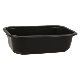 #CTR-SCS-PP-1400 Caserole termosudabile din PP pentru catering, negre, 160112-45C1