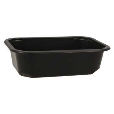 #CTR-SCS-PP-1400 Caserole termosudabile din PP pentru catering, negre, 160112-45C1