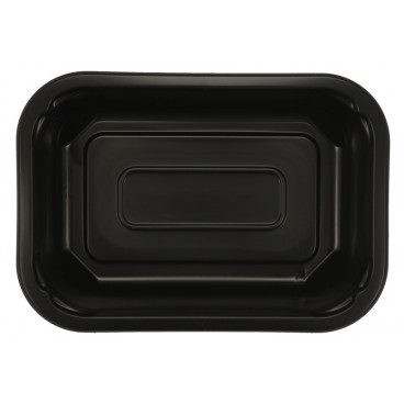 #CTR-SCS-PP-1400 Caserole termosudabile din PP pentru catering, negre, 160112-45C1