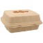 #CTR-BIO-1400 Caserole biodegradabile personalizate cu capac atasat, natur, BURGER, MBRG