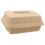 #CTR-BIO-1400 Caserole biodegradabile personalizate cu capac atasat, natur, BURGER, MBRG