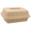 #CTR-BIO-1400 Caserole biodegradabile personalizate cu capac atasat, natur, BURGER, MBRG
