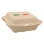 #CTR-ABC-1400 Caserole biodegradabile personalizate cu capac atasat, natur, MBS06