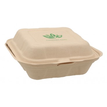 #CTR-ABC-1400 Caserole biodegradabile personalizate cu capac atasat, natur, MBS06