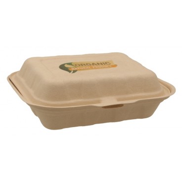 #CTR-ABC-1400 Caserole biodegradabile personalizate cu capac atasat, natur, MBS09
