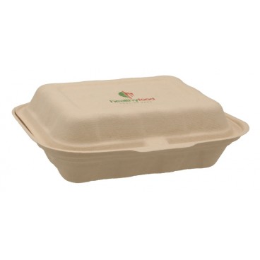 #CTR-ABC-1400 Caserole biodegradabile personalizate cu capac atasat, natur, MBS09