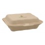 #CTR-ABC-1400 Caserole biodegradabile personalizate cu capac atasat, natur, MBS09