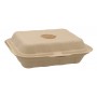 #CTR-ABC-1400 Caserole biodegradabile personalizate cu capac atasat, natur, MBS09