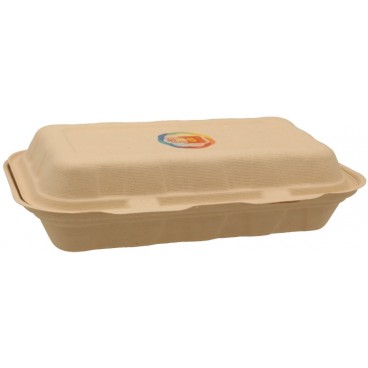 #CTR-ABC-1400 Caserole biodegradabile personalizate cu capac atasat, natur, MBS10