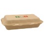 #CTR-ABC-1400 Caserole biodegradabile personalizate cu capac atasat, natur, MBS10