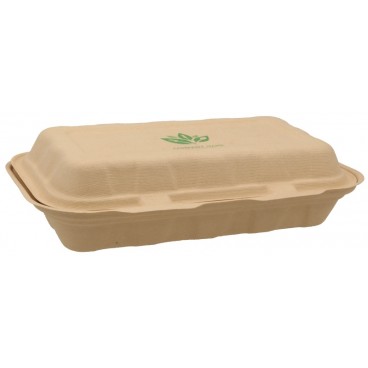 #CTR-ABC-1400 Caserole biodegradabile personalizate cu capac atasat, natur, MBS10