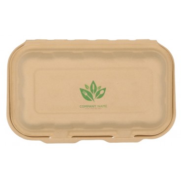 #CTR-ABC-1400 Caserole biodegradabile personalizate cu capac atasat, natur, MBS10
