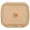 #CTR-ABC-1400 Caserole biodegradabile personalizate cu capac atasat, natur, MBS03