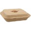 #CTR-ABC-1400 Caserole biodegradabile personalizate cu capac atasat, natur, MBS03