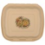 #CTR-ABC-1400 Caserole biodegradabile personalizate cu capac atasat, natur, MBS03
