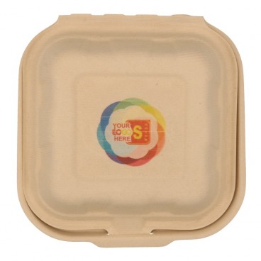 #CTR-ABC-1400 Caserole biodegradabile personalizate cu capac atasat, natur, MBS06