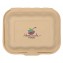 #CTR-ABC-1400 Caserole biodegradabile personalizate cu capac atasat, natur, MBS09
