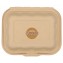 #CTR-ABC-1400 Caserole biodegradabile personalizate cu capac atasat, natur, MBS09