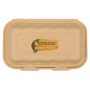 #CTR-ABC-1400 Caserole biodegradabile personalizate cu capac atasat, natur, MBS12