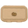 #CTR-ABC-1400 Caserole biodegradabile personalizate cu capac atasat, natur, MBS12