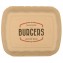 #CTR-BIO-1400 Caserole biodegradabile personalizate cu capac atasat, natur, BURGER, MBRG