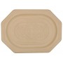Platouri biodegradabile, natur, octogonale, V350