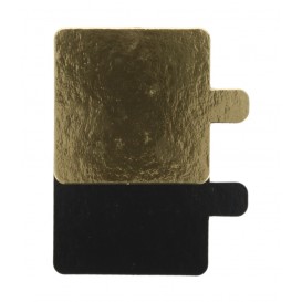 #GLT-3750 Monoportii aur + negru din carton cu limba, L80