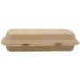 #CTR-BIO-1400 Caserole biodegradabile cu capac atasat, natur, PANINI