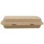 #CTR-BIO-1400 Caserole biodegradabile cu capac atasat, natur, PANINI