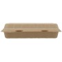 #CTR-BIO-1400 Caserole biodegradabile cu capac atasat, natur, PANINI