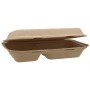 #ABC-#1-1400 Caserole biodegradabile din trestie de zahar cu capac atasat, natur, MBS12