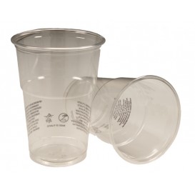 #COF-0200-D78 Pahare din PET, transparente, SUP-CE, D78-300