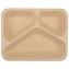 1400 Caserole BIO termosudabile, 227 x 178 x 45 mm, 3 compartimente