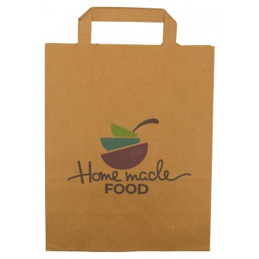 #CTR-CRTKN-3000 Sacose hartie personalizate, kraft natur cu maner interior, 220 x 100 x 280 mm