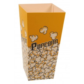 #CTS-VGNR-1400 Cutii din carton pentru popcorn, 1L, galben + negru